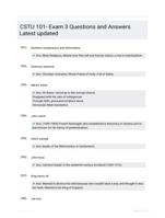CSTU 101- Exam 3 Questions and Answers Latest updated