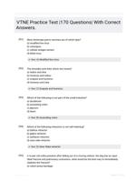 VTNE Practice Test |170 Questions| With Correct Answers.