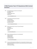 VTNE Practice Test |170 Questions| With Correct Answers.