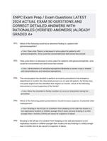 ENPC Exam Prep / Exam Questions LATEST 2024 ACTUAL EXAM 50 QUESTIONS AND CORRECT DETAILED ANSWERS WITH RATIONALES (VERIFIED ANSWERS) |ALREADY GRADED A+