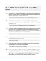 IBCLC Exam practice test 2024/2025 latest update