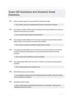 Exam (85 Questions and Answers) Great Solutions.