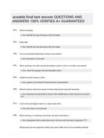 aceable final test answer QUESTIONS AND ANSWERS 100% VERIFIED A+ GUARANTEED