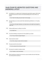 study EXAM (ELABORATED  QUESTIONS AND ANSWERS) LATEST