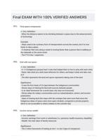 Final EXAM WITH 100%  VERIFIED ANSWERS