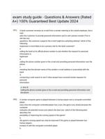 exam study guide - Questions & Answers (Rated A+) 100% Guaranteed Best Update 2024