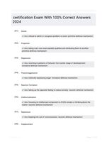 certification Exam With 100% Correct Answers 2024
