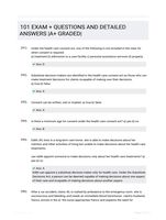 101 EXAM +  QUESTIONS AND DETAILED ANSWERS |A+ GRADED|