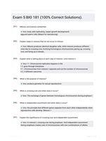 Exam 5 BIO 181 (100% Correct Solutions).