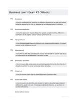 Business Law 1 Exam #2 (Wilson)