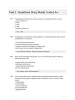 Test 2 - Questions Study Guide Graded A+