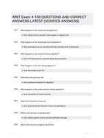 MNT Exam 4 158 QUESTIONS AND CORRECT ANSWERS LATEST (VERIFIED ANSWERS)