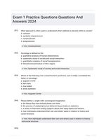 Exam 1 Practice Questions Questions And Answers 2024