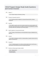 CSCS Program Design Study Guide Questions and Correct Answers