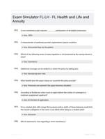 Exam Simulator FL-LH - FL Health and Life and Annuity