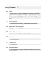 NSG 121 Exam 2
