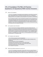 ITIL 4 Foundation ITILFND_V4 Practice Questions |10 Questions| With Correct Answers.