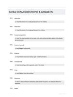 Scribe EXAM QUESTIONS & ANSWERS