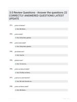 3.0 Review Questions - Answer the questions 22 CORRECTLY ANSWERED QUESTIONS LATEST UPDATE