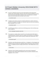 A/C Exam-Walden  University 2024 EXAM WITH VERIIED  ANSWERS