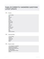 Publix 35 CORRECTLY ANSWERED QUESTIONS LATEST UPDATE