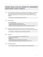 PAS407 Block 3 FAL 86 CORRECTLY ANSWERED QUESTIONS LATEST UPDATE