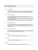 SCM 300 Exam #2