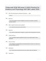 Chaturvedi SCM 300 exam 3 (ASU) Practice for Anatomy and Physiology II|69 Q&A Latest 2024