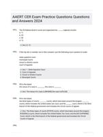 AAERT CER Exam Practice Questions Questions and Answers 2024