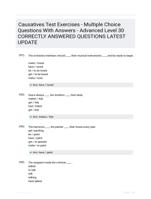 Causatives Test Exercises - Multiple Choice Questions With Answers - Advanced Level 30 CORRECTLY ANSWERED QUESTIONS LATEST UPDATE