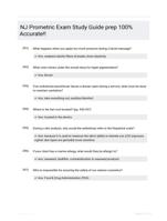 NJ Prometric Exam Study Guide prep  100% Accurate!!
