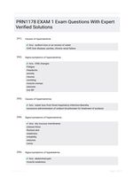 PRN1178 EXAM 1 Exam  Questions With Expert Verified  Solutions