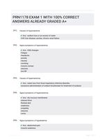 PRN1178 EXAM 1 WITH 100% CORRECT ANSWERS ALREADY GRADED A+