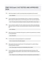 PNR 105 Exam 3 45 TESTED AND APPROVED 2024