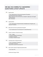 NR 565 102 CORRECTLY ANSWERED QUESTIONS LATEST UPDATE