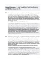Nurs 204 exam 3 WITH VERIFIED SOLUTIONS ALREADY GRADED A+