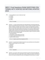 NR511 Final Questions EXAM QUESTIONS (236 TERMS) WITH VERIFIED DEFINITIONS UPDATED 2024