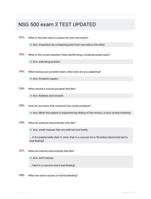 NSG 500 exam 3 TEST UPDATED