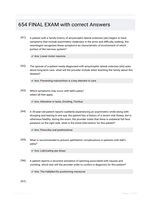 654 FINAL EXAM with correct Answers