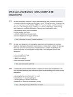 9th Exam 2024/2025  100%  COMPLETE SOLUTIONS