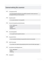 Samenvatting Bio examen