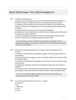 Govt 2305 Exam Two 2024 Graded A+