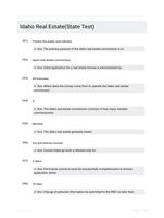 Idaho Real Estate(State Test)