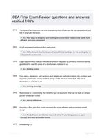 CEA Final Exam Review questions and answers verified 100%
