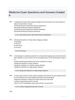 Medicine Exam Questions and Answers Graded A