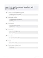 nusc 1165 final exam chea questions well answered rated A+