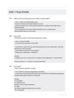 6501 Final EXAM