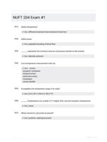 NUFT 204 Exam #1