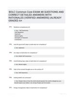 BOLC Common Core EXAM 48 QUESTIONS AND CORRECT DETAILED ANSWERS WITH RATIONALES (VERIFIED ANSWERS) |ALREADY GRADED A+