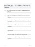 HRMN 300: Quiz 1 EXAM QUESTIONS (19 TERMS) WITH VERIFIED DEFINITIONS UPDATED 2024